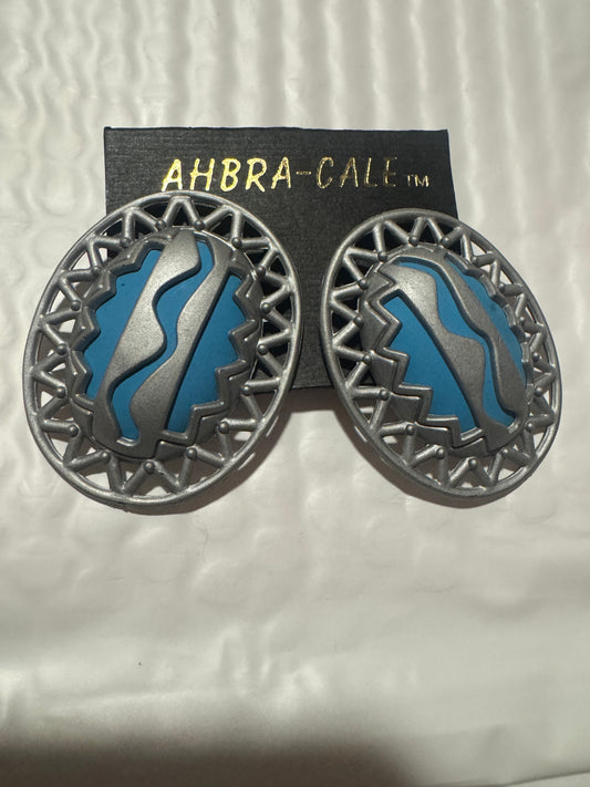 Huge Vtg Clip Earrings