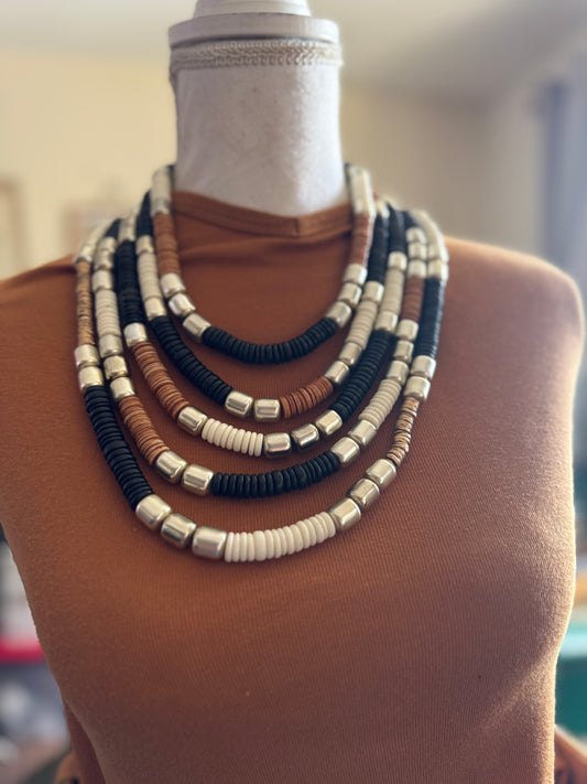 Vtg Multi Strand Necklace